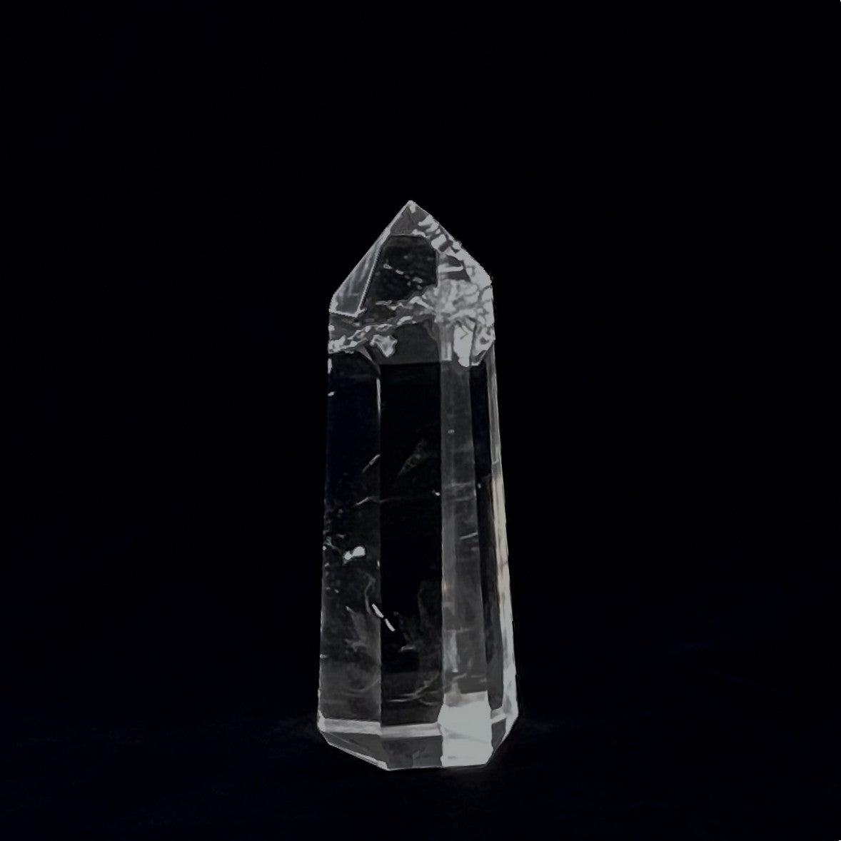 Brazilian Clear Quartz Crystal Obelisk – Natural Clear Crystal 2lbs 1oz, 7 7/16" Tall