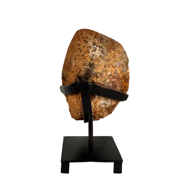 Rare Brazilian Dark Citrine Geode with Custom Stand 8lbs 4oz, 10 5/16" Tall