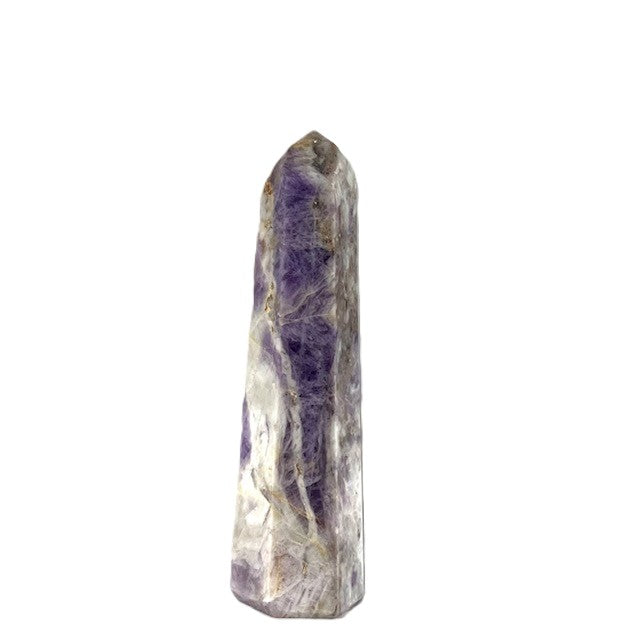 Brazilian Polished Amethyst Obelisk Tower 1lb 13oz, 8" Tall
