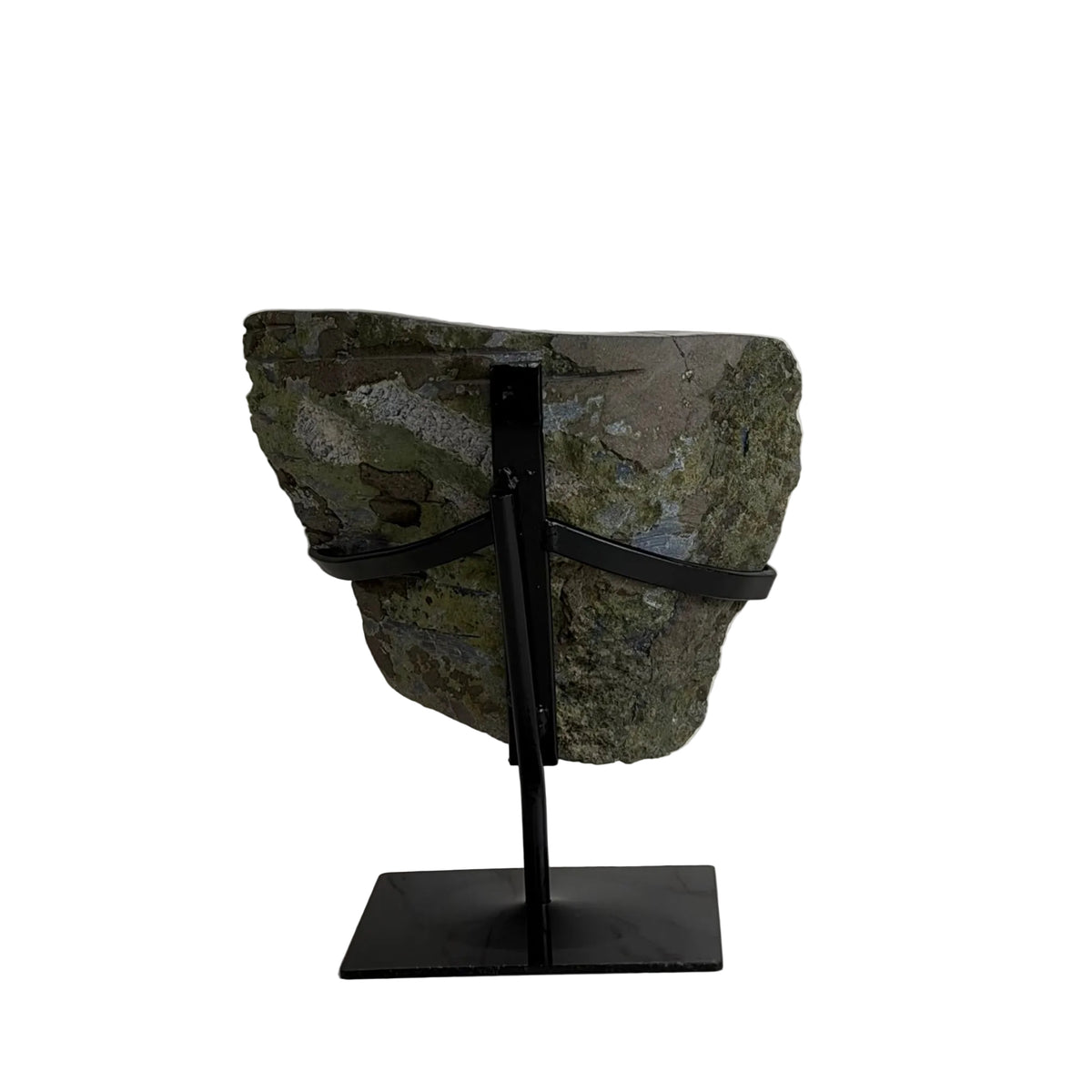 Amethyst Geode from Brazil with Custom Stand – Natural Purple Crystal 8lbs 12oz, 8 1/4" Tall