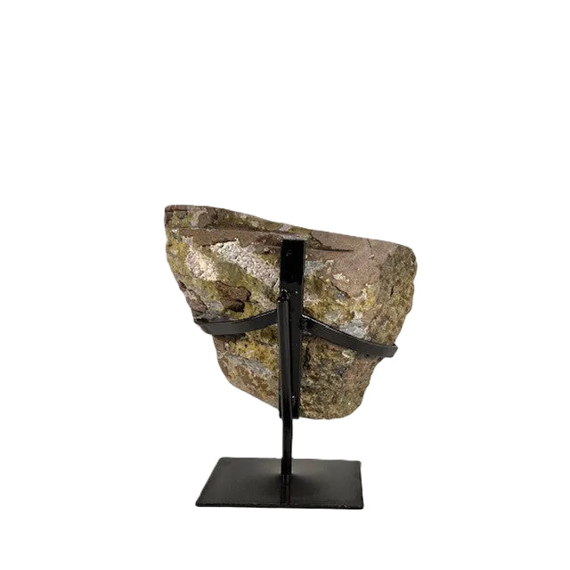 Amethyst Geode from Brazil with Custom Stand – Natural Purple Crystal 8lbs 12oz, 8 1/4" Tall